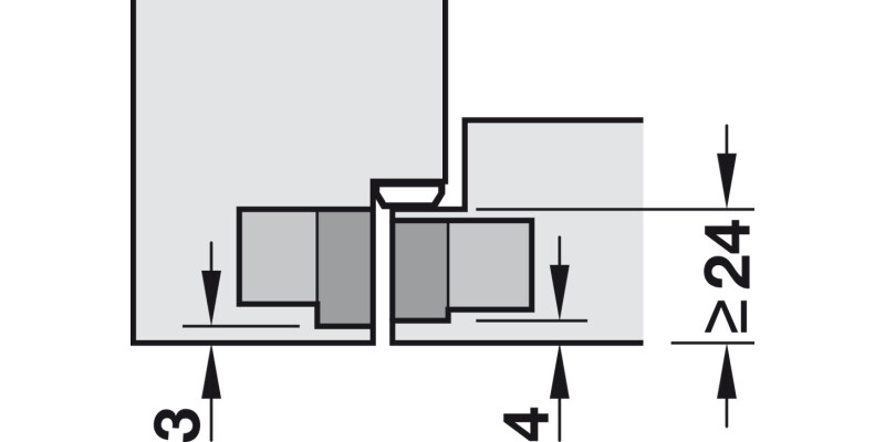 Tectus TE240 3D 180D Hinge BM