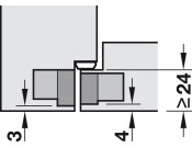 Tectus TE240 3D 180D Hinge BM