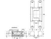 Tectus TE640 3D A8 180D Energy Hinge SSS