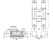 Tectus TE540 3D A8 180D Energy Hinge MN