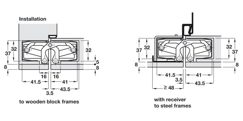 Tectus TE540 3D A8 180D Hinge MNPC