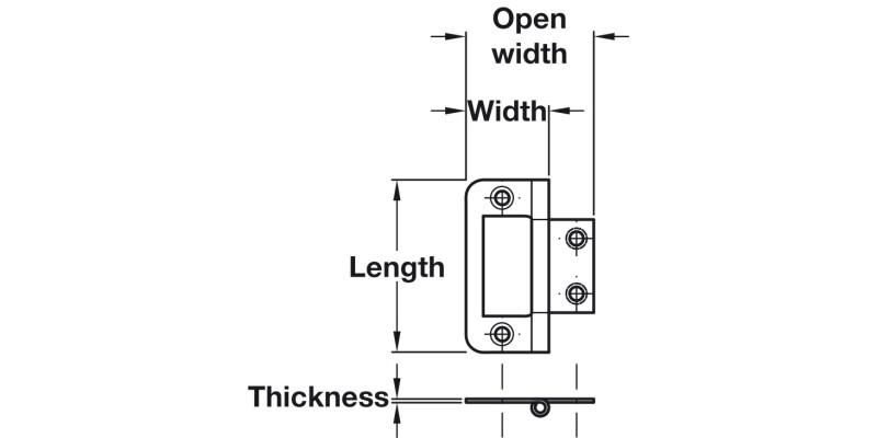 104 Hurlinge Flush 63x43mm M.St BZ