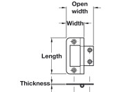 104 Hurlinge Flush 63x43mm M.St BZ