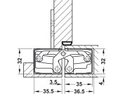 Tectus TE540 3D 180D Hinge SSSE