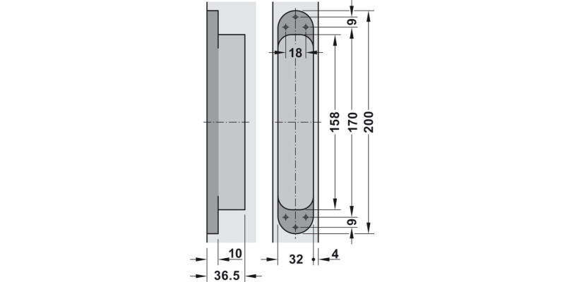 Tectus TE540 3D 180D Hinge SSSE