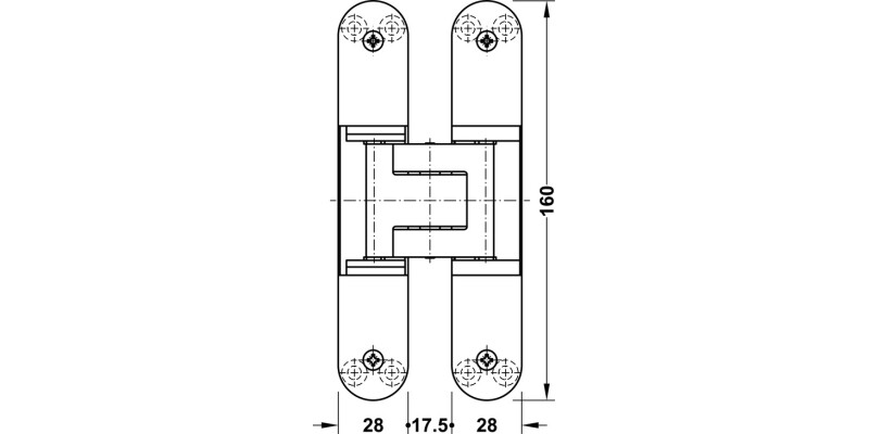 Tectus TE340 3D 180D Hinge MC (f1)