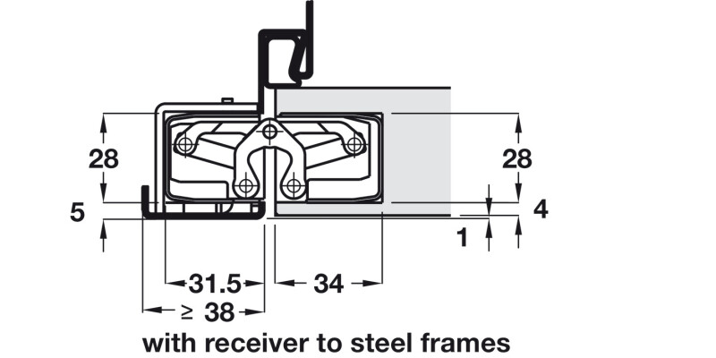 Tectus TE340 3D 180D Hinge SSSE