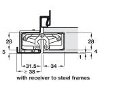 Tectus TE340 3D 180D Hinge SSSE
