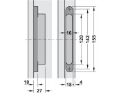 Tectus TE240 3D 180D Hinge SSSE