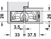 Tectus TE526 3D 180D Hinge 304 SSS