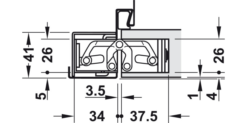 Tectus TE526 3D 180D Hinge 304 SSS
