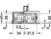 Tectus TE526 3D 180D Hinge 304 SSS