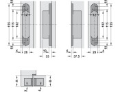 Tectus TE526 3D 180D Hinge 304 SSS