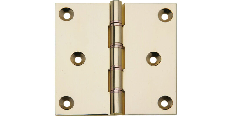 Butt Hinge Proj DPBW 75x75mm Brass Self
