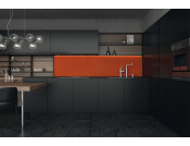 AluSplash™ Splashback, Elements Aluminium, Matt Alusplash, 800 x 900 mm Matt Forest green/Autumn leaves