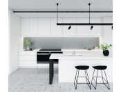 AluSplash™ Splashback, Elements Aluminium, Matt Alusplash, 800 x 600 mm Matt Green mist/Smoked ember