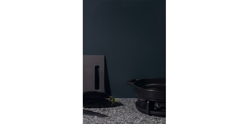 AluSplash™ Splashback, Elements Aluminium, Matt Alusplash, 800 x 600 mm Matt Iceberg white/Lava stone