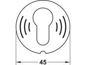 Dialock DT710 EscutcheonFoil wo App Gry