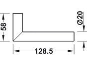 Dialock DT710 DrTerminal Set L Lvr SSS