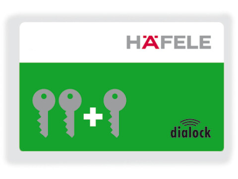 Dialock Programming Key Card 54x85mm Wht