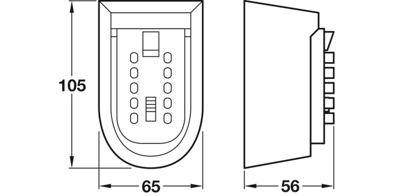 Key Safe with Cover 105x65x56mm