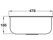 Smeg Alba Under Mount 45 1.0B Unhanded Sink SS