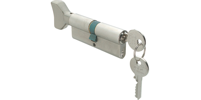 Pro Cyl Key+Turn 30x30mm Brs MN Dif