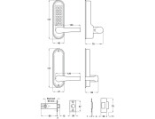 Mec Codelock HD Fnt+Bck Plt M.Latch/Lock