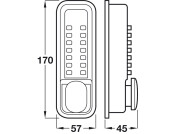 Easycode Mech Digital Lock 170x57mm SC
