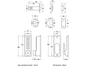 Economy Mechanical Digital Lock Key SC