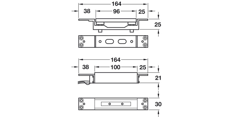 Shearlock Mortice Fixing Mon 12V/24V