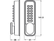 Mec Digital Lock Econ Pat 141.5x41mm SC