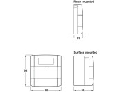 Door Release Break Glass-Cover Pl Trans