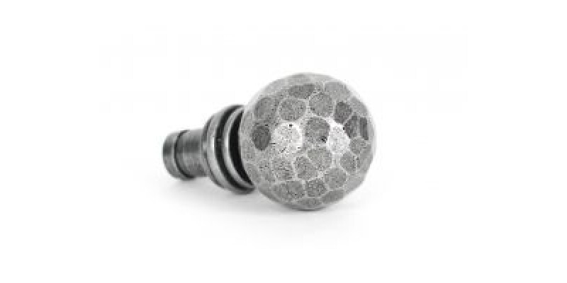 Pewter Hammered Ball Curtain Finial (pair)