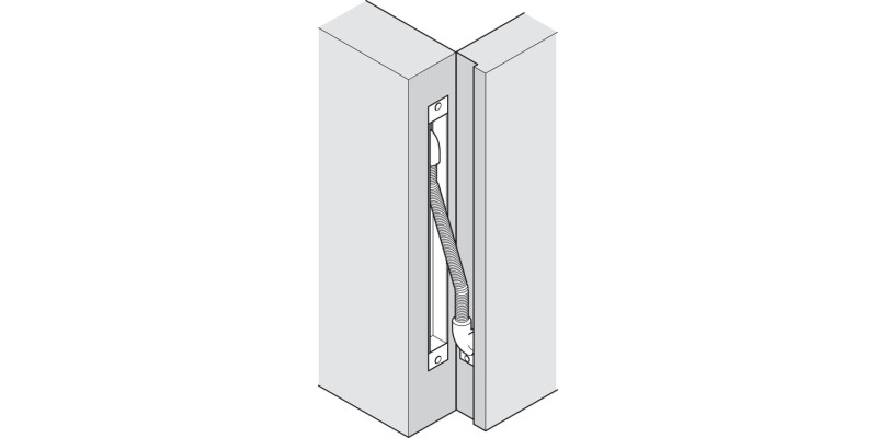 Door Loop 252x24mm Concealed Steel CP