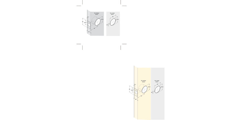 Entrance Lock Knob Set 70mm Steel SB