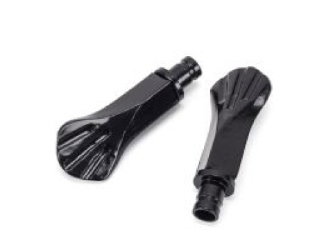 Black Shell Curtain Finial (pair)