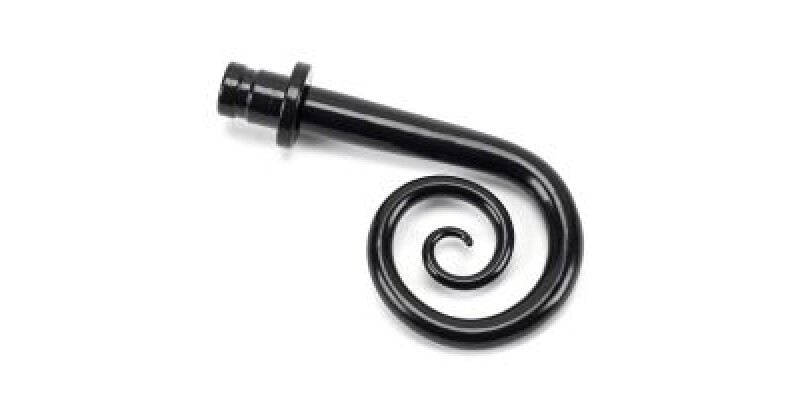 Black Monkeytail Curtain Finial (pair)