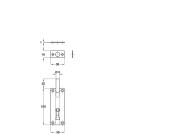 Barrel Bolt Cranked 38x100mm SSS