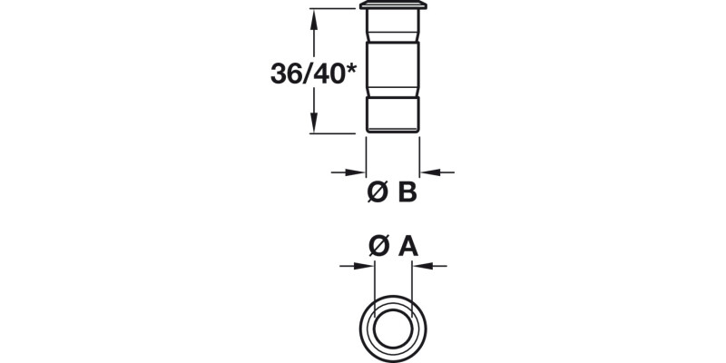 Dust Exc.Socket ts D9-15/D11x15mm Brs NP