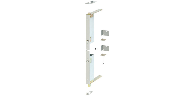 Flush Bolt, Fully Automatic, for Timber Doors, Stainless Steel or Brass