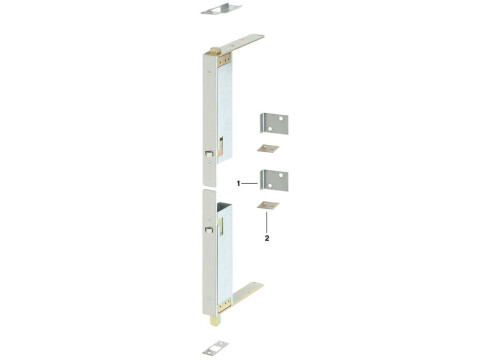 Flush Bolt, Fully Automatic, for Timber Doors, Stainless Steel or Brass