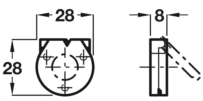 Budget Lock Escutcheon w Spr Cover ZA CP