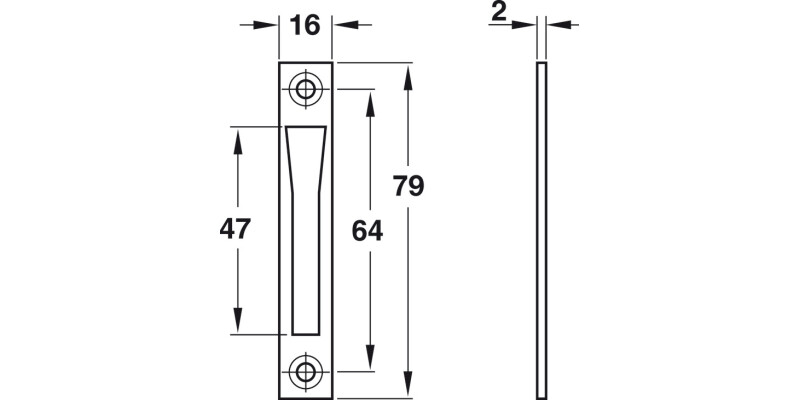 Startec Budget Lock - Strike Plate