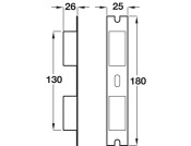Mortice Cyl Escape Sashlock 84mm SSS