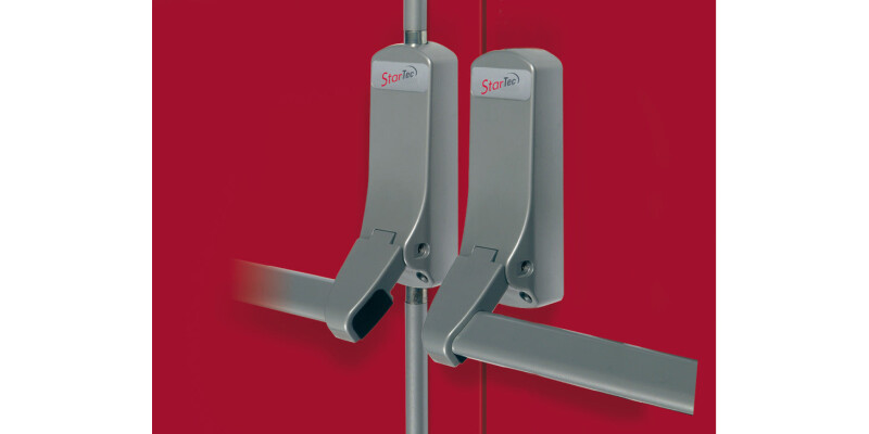 Panic Bolt, Double, Exit Only, for Doors Max. 2400 x 2440 mm (HxW), Startec