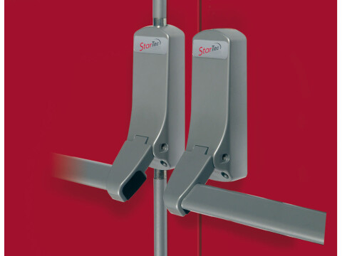Panic Bolt, Double, Exit Only, for Doors Max. 2400 x 2440 mm (HxW), Startec