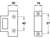 Box Keeper 40/57mm cc Silver PC