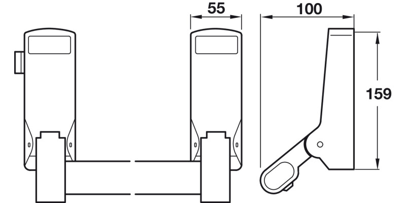 Startec Sgl Panic Latch Silver PC