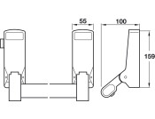 Startec Sgl Panic Latch Silver PC